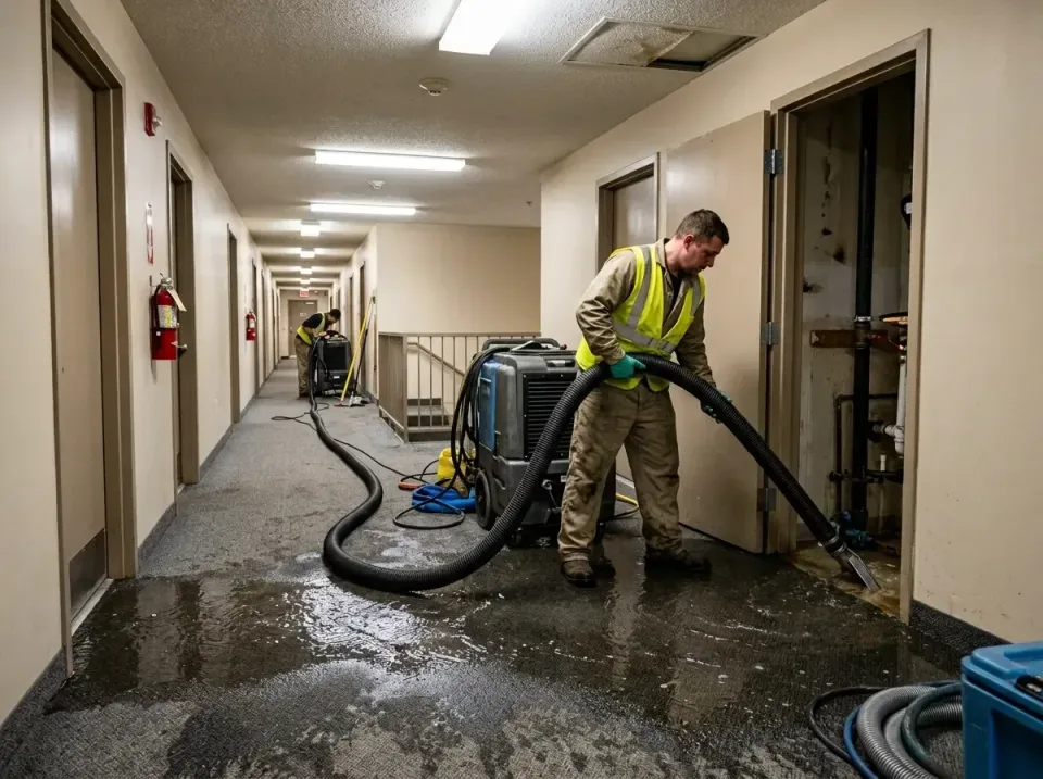 multi-unit-apartment-hallway-f-005 — frequently asked questions, Emergency Burst Pipe Water Extraction & Removal in Fairdale…